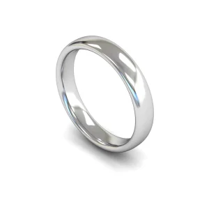 Mens Palladium Slight Court Wedding Ring