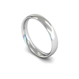 Mens Palladium Traditional Court Wedding Ring
