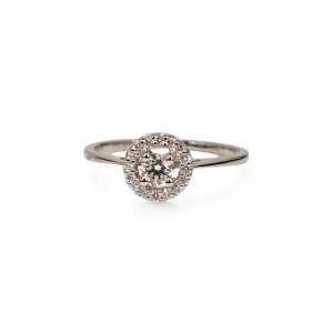 1.28ct Lab Stone Platinum Ring