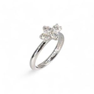 Platinum four stone marquise ring