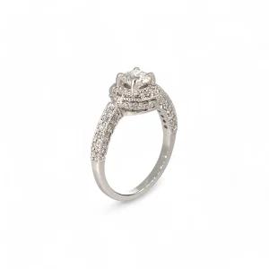 0.7ct Diamond Platinum Ring
