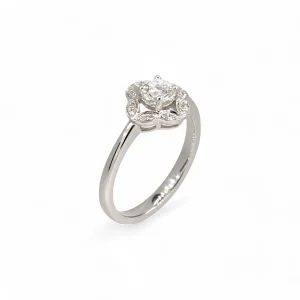 0.5ct Diamond Platinum Ring