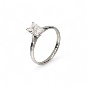 1.00ct Lab Stone Platinum Ring