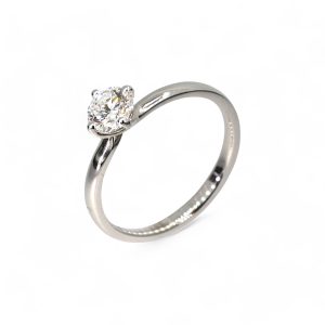 0.52ct Lab Stone Platinum Ring