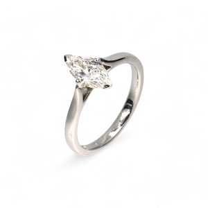 1.03ct Lab Stone Platinum Ring