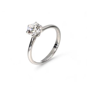 0.51ct Lab Stone Platinum Ring