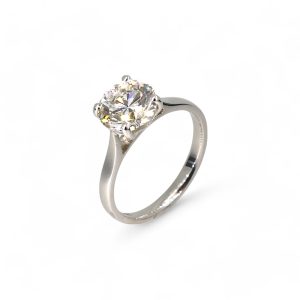 2.50ct Lab Stone Platinum Ring