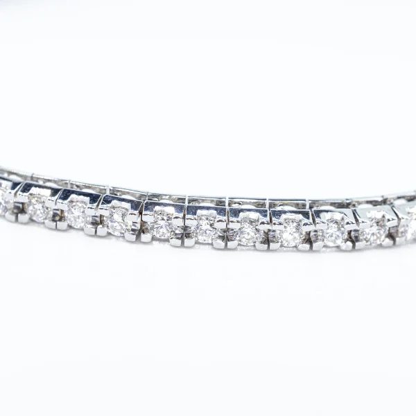 18ct white gold 1.03ct diamond tennis bracelet