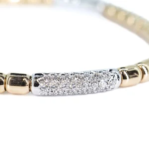 18ct rose gold diamond bracelet
