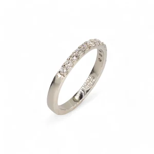 Platinum 0.38ct low claw diamond band