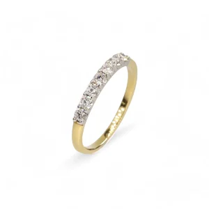 18ct Yellow Gold diamond seven stone ring