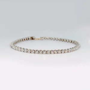 18ct white gold 2.01ct diamond tennis bracelet