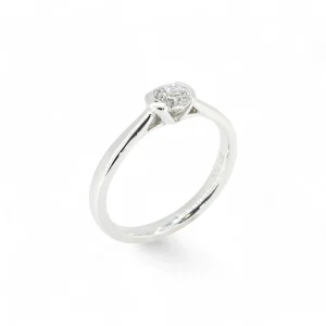0.40ct Diamond Platinum Ring