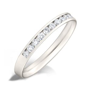 0.42 ct Diamond White Gold Wedding Band