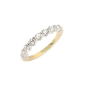18ct yellow gold diamond ring 0.90ct