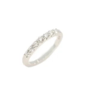 Platinum diamond band 0.42ct