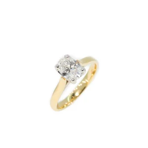 18ct yellow gold 1.02ct diamond ring