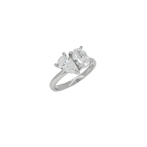 Platinum Toi et Moi Lab-Grown Diamond Ring