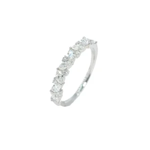 Platinum Natural Diamond Band